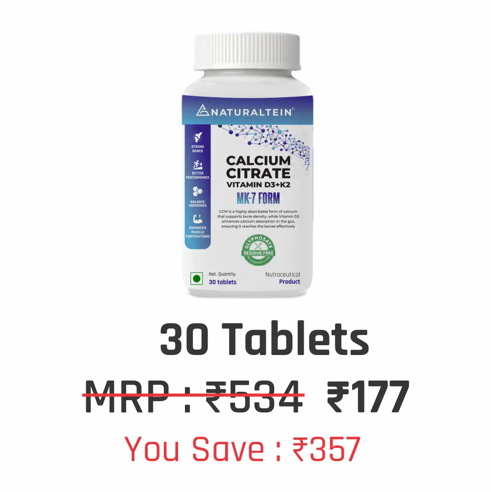 Calcium Citrate with Vitamin D3+K2 (MK7) - Image 10