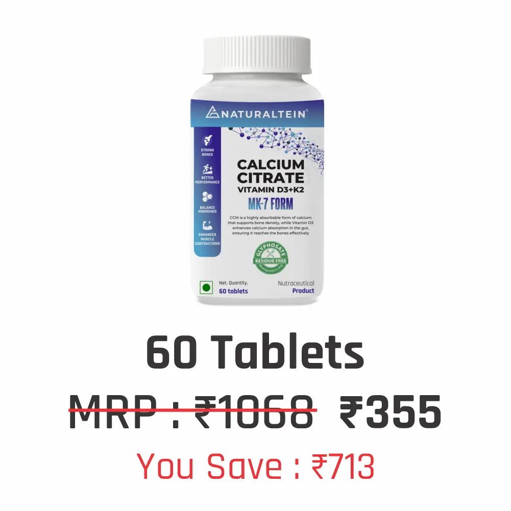 Calcium Citrate with Vitamin D3+K2 (MK7) - Image 11