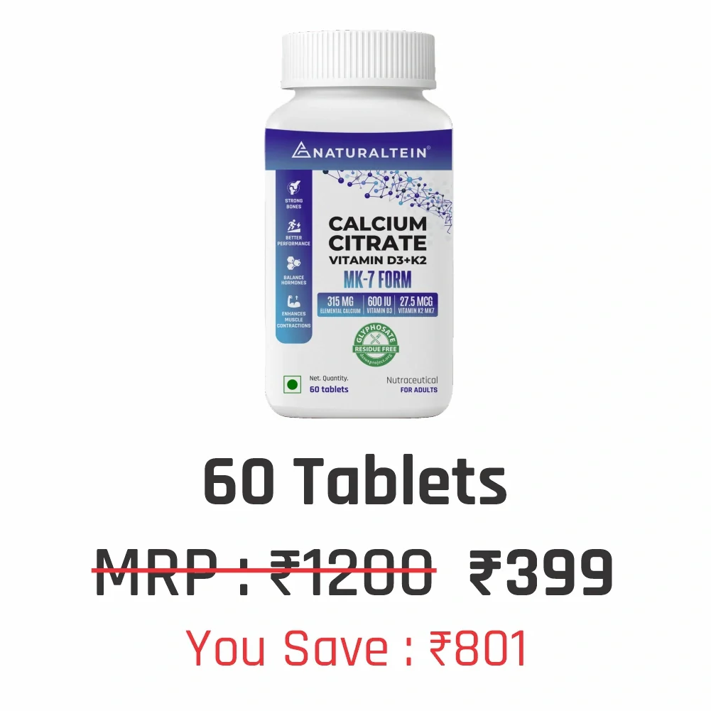 Calcium Citrate with Vitamin D3+K2 (MK7) - Image 14