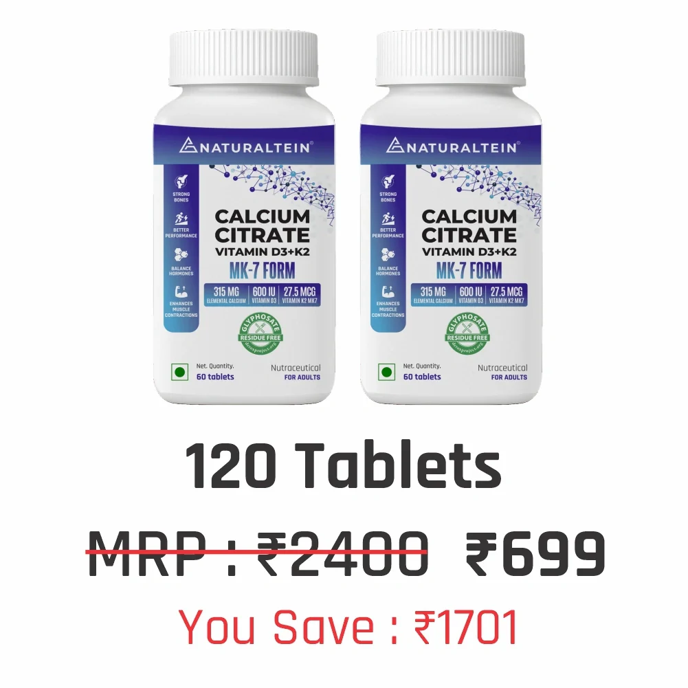 Calcium Citrate with Vitamin D3+K2 (MK7) - Image 15