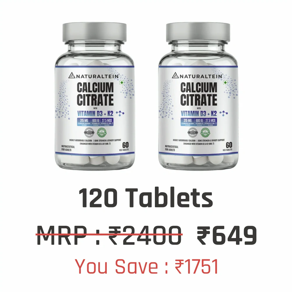 Calcium Citrate with Vitamin D3+K2 (MK7) - Image 19