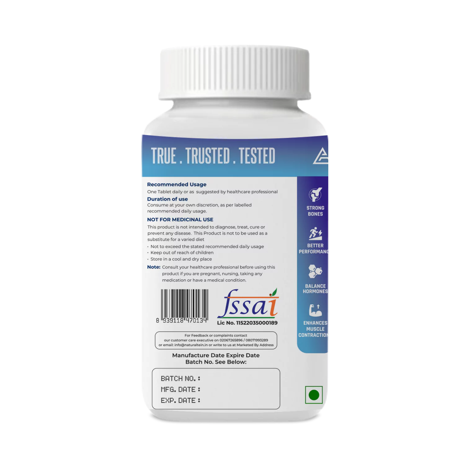 Calcium Citrate with Vitamin D3+K2 (MK7) - Image 5
