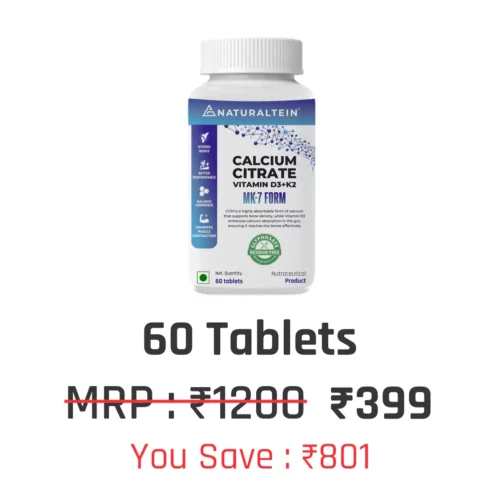 Calcium Citrate with Vitamin D3+K2 (MK7) - Image 8