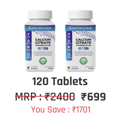 Calcium Citrate with Vitamin D3+K2 (MK7) - Image 9