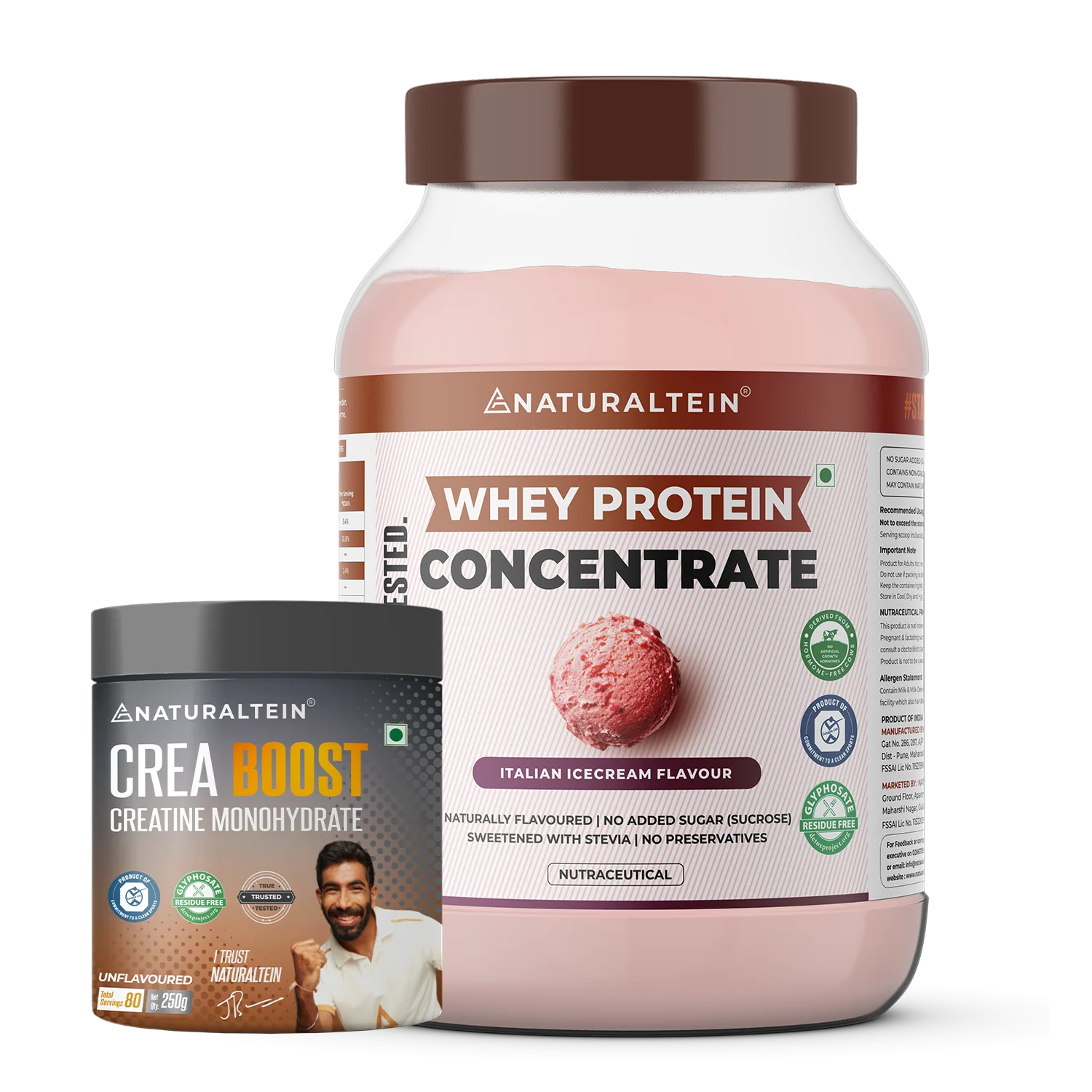 Super Deal - 100% Natural Whey Protein Concentrate (1 kg) + CREA BOOST Creatine Monohydrate - Image 21