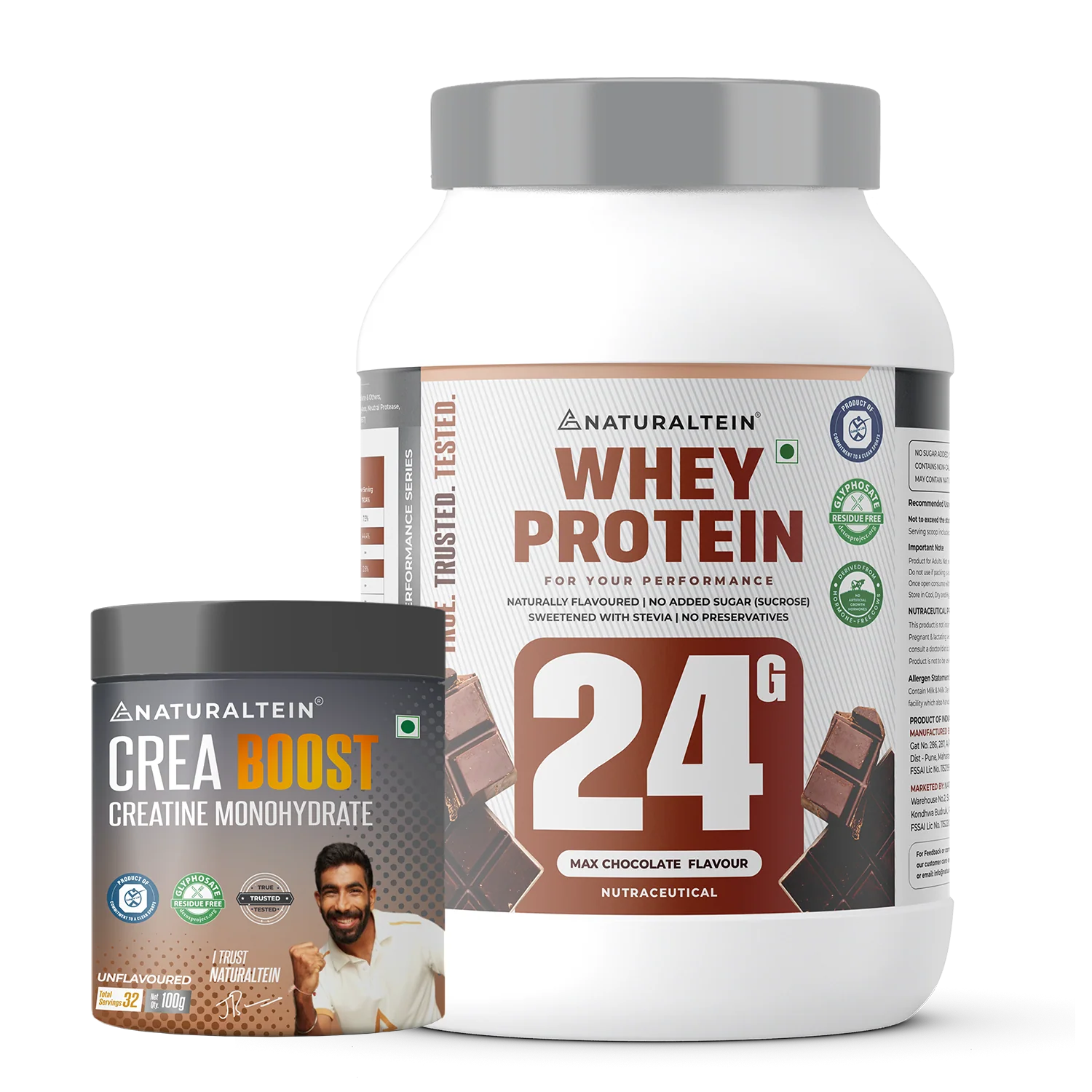 Super Deal – 100% Natural Whey Protein – Max (1 kg) + CREA BOOST Creatine Monohydrate - Image 27